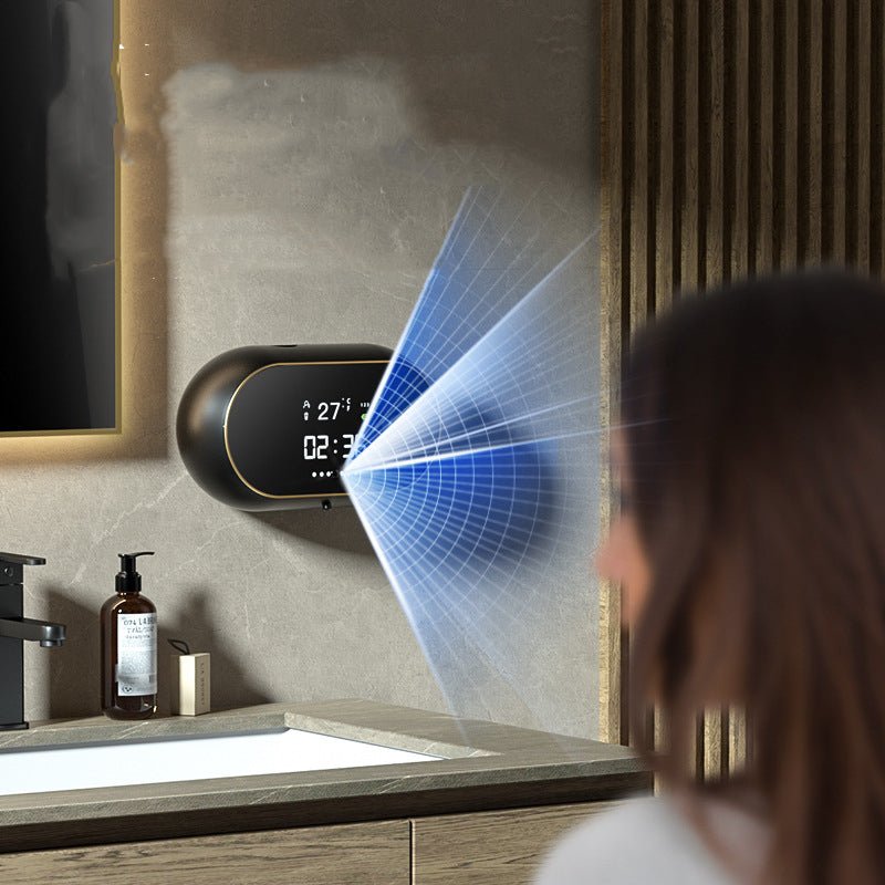 Distributeur Automatique de Savon Moussant Mural avec Alimentation USB 500ml - IVOIRART.COM