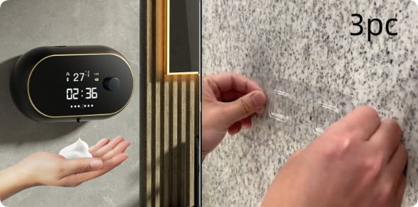 Distributeur Automatique de Savon Moussant Mural avec Alimentation USB 500ml - IVOIRART.COM