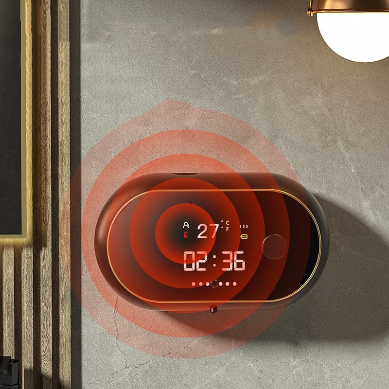 Distributeur Automatique de Savon Moussant Mural avec Alimentation USB 500ml - IVOIRART.COM