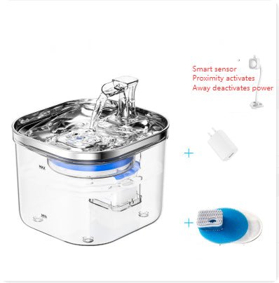 Distributeur Automatique d'Eau Circulante en Acier Inoxydable pour Chats et Chiens, Fontaine Intelligente, Accessoires pour Animaux - IVOIRART.COM