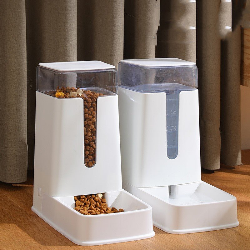Distributeur Automatique Double Gamelle pour Eau et Nourriture pour Animaux - IVOIRART.COM