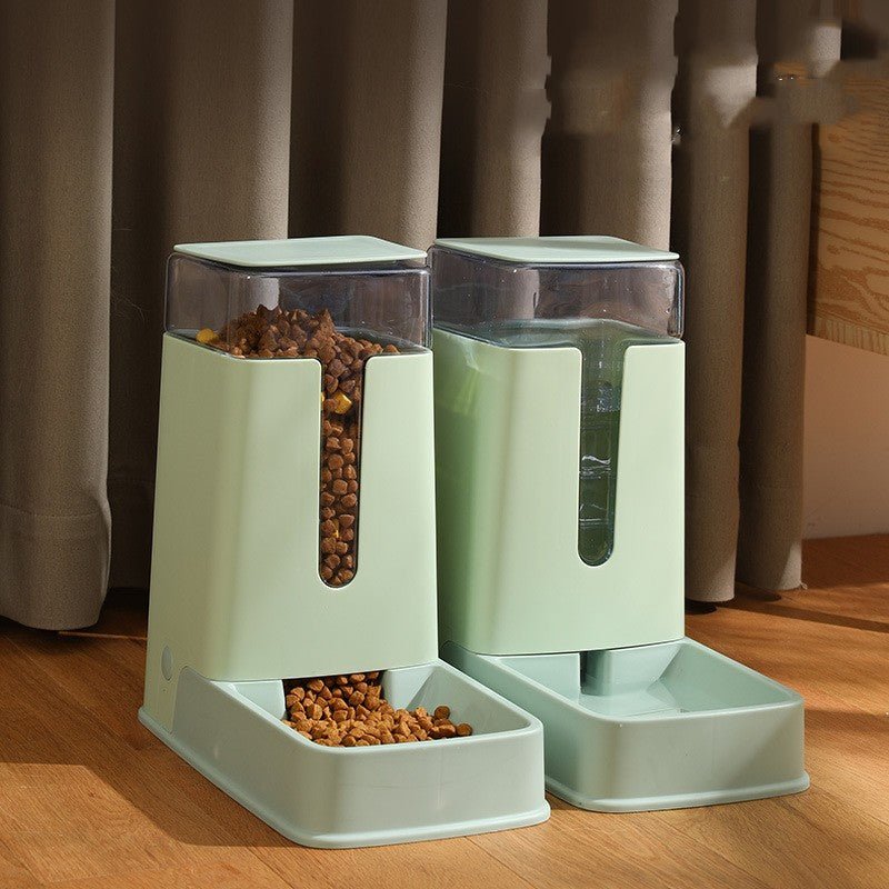 Distributeur Automatique Double Gamelle pour Eau et Nourriture pour Animaux - IVOIRART.COM