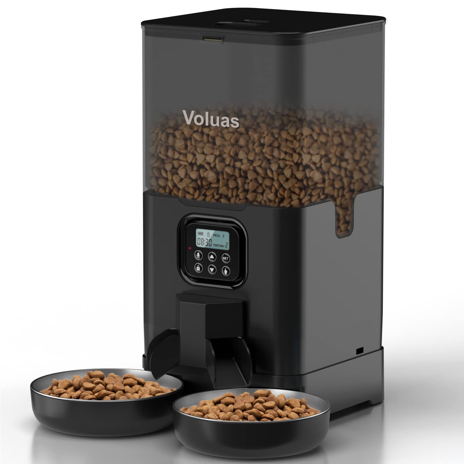 Distributeur Automatique Double Repas Intelligent pour Animaux Domestiques - IVOIRART.COM