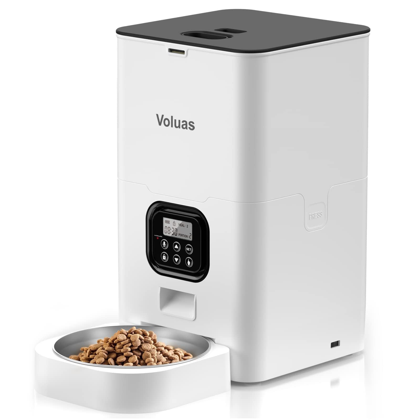 Distributeur Automatique Double Repas Intelligent pour Animaux Domestiques - IVOIRART.COM