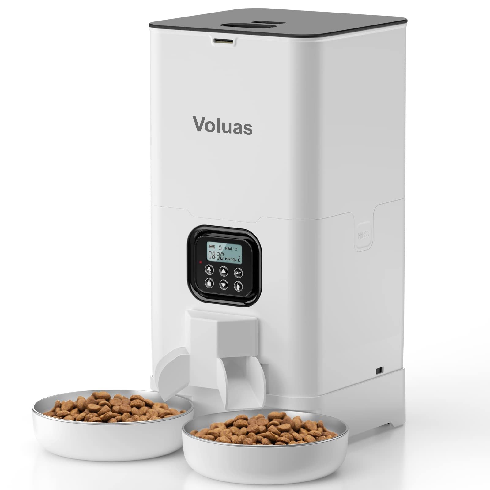Distributeur Automatique Double Repas Intelligent pour Animaux Domestiques - IVOIRART.COM