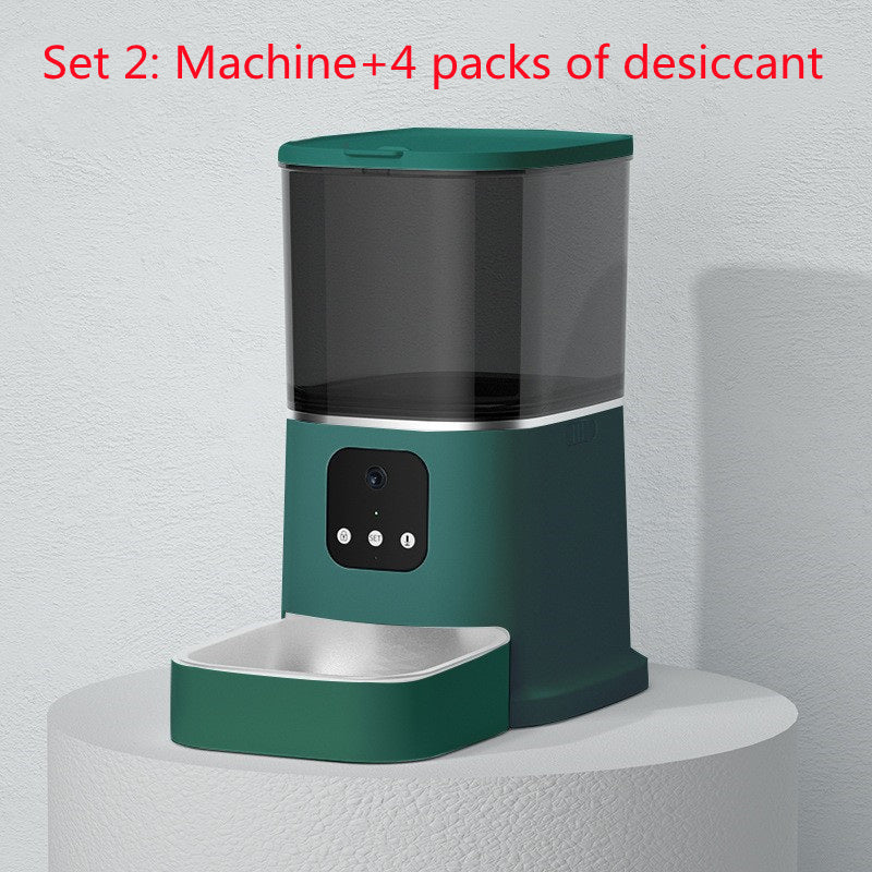 Distributeur automatique pour animaux grande capacité avec enregistreur vocal intelligent, contrôle APP, minuterie, Wi-Fi - IVOIRART.COM