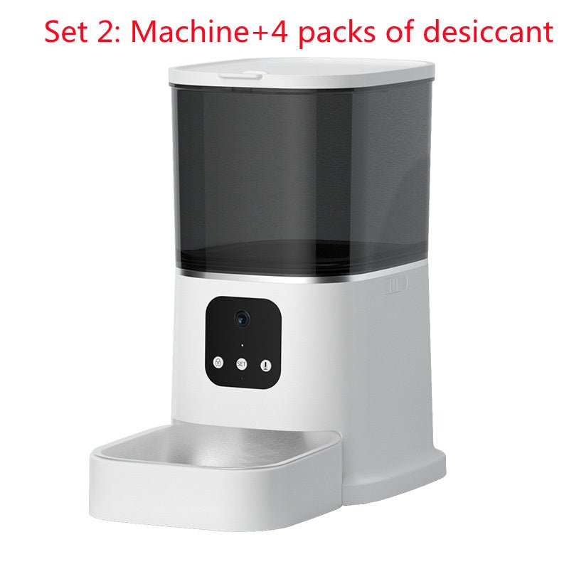 Distributeur automatique pour animaux grande capacité avec enregistreur vocal intelligent, contrôle APP, minuterie, Wi-Fi - IVOIRART.COM