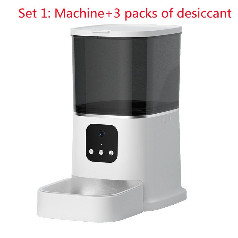 Distributeur automatique pour animaux grande capacité avec enregistreur vocal intelligent, contrôle APP, minuterie, Wi-Fi - IVOIRART.COM