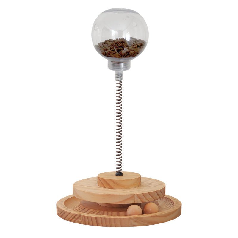 Distributeur de Friandises pour Chat Jouet avec Herbe à Chat et Alimentateur Lent - IVOIRART.COM