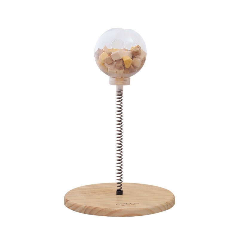 Distributeur de Friandises pour Chat Jouet avec Herbe à Chat et Alimentateur Lent - IVOIRART.COM
