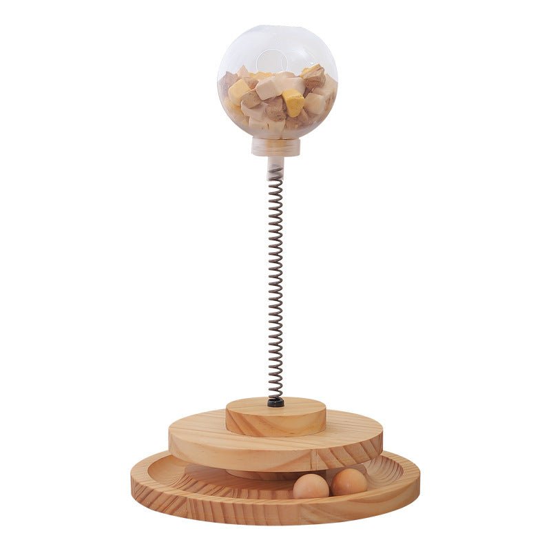 Distributeur de Friandises pour Chat Jouet avec Herbe à Chat et Alimentateur Lent - IVOIRART.COM