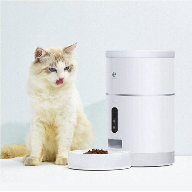 Distributeur de Nourriture Automatique 4L pour Chiens et Chats avec Caméra 1080P et Application - IVOIRART.COM