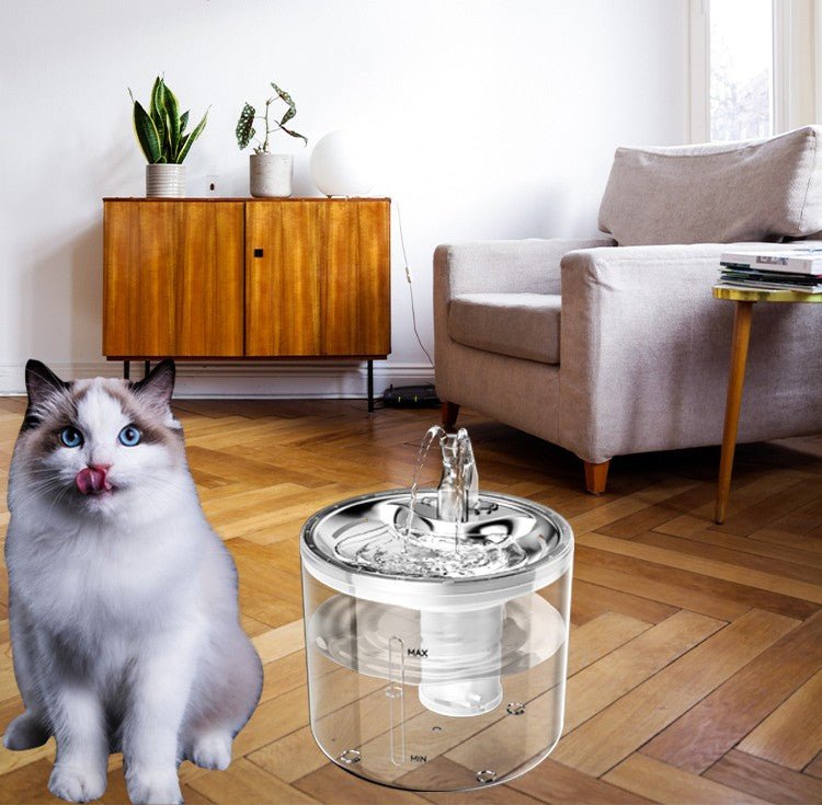 Distributeur d'eau automatique intelligent pour chats et petits animaux, 2,8L USB! - IVOIRART.COM