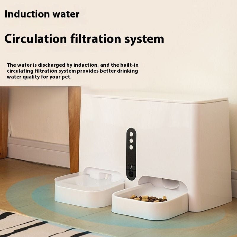 Distributeur Intelligent Tout-en-un pour Animaux — Nourriture et Eau Automatique - IVOIRART.COM