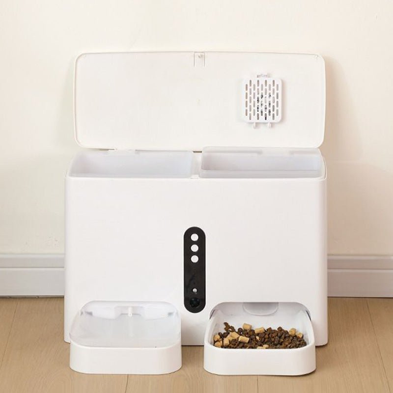 Distributeur Intelligent Tout-en-un pour Animaux — Nourriture et Eau Automatique - IVOIRART.COM