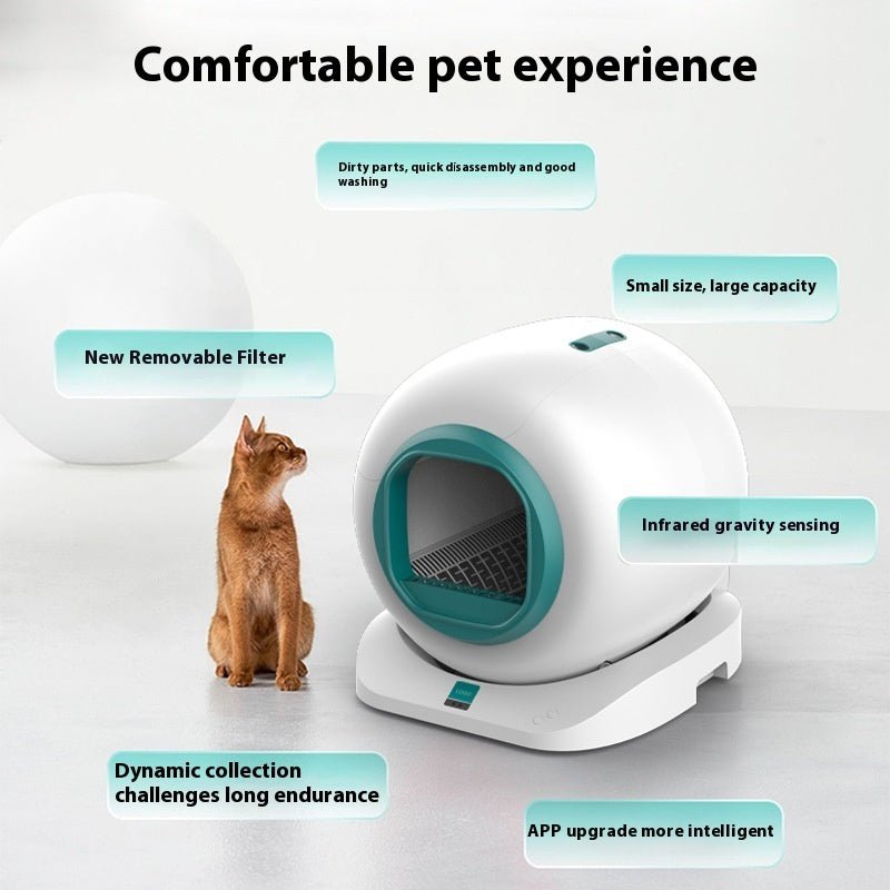 Double Deodorant Liberation Hands Intelligent Automatic Litter Box Automatic Shit Shovel Machine - IVOIRART.COM