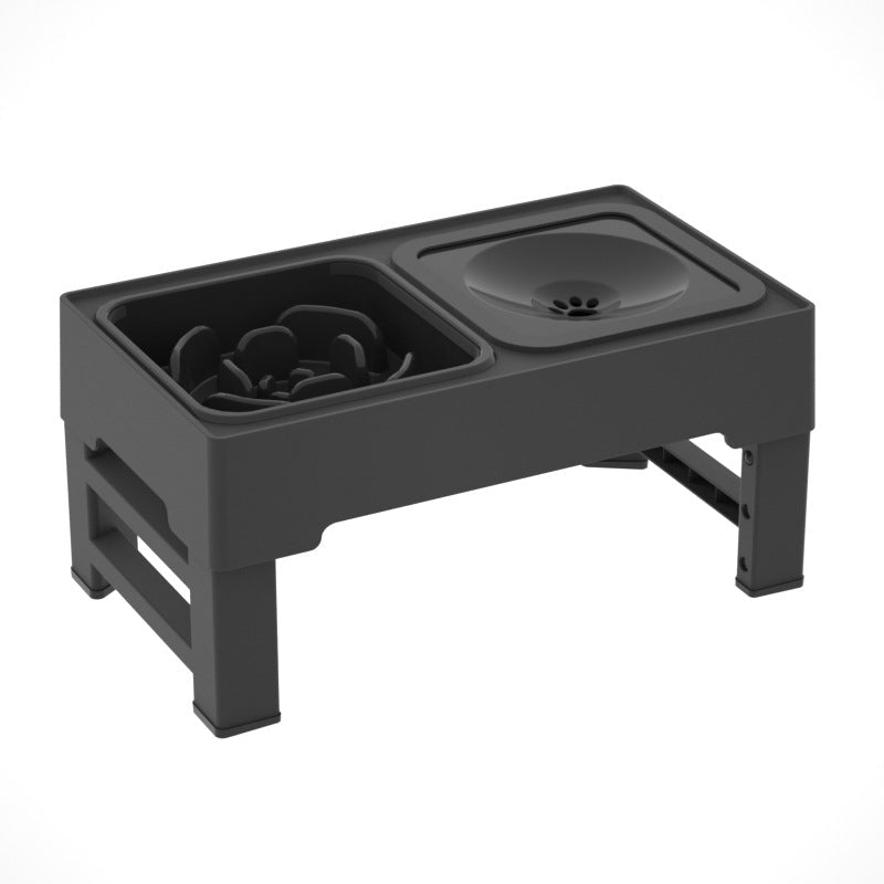 Double Gamelles pour Chiens avec Support en Acier Inoxydable, Hauteur Ajustable, Grand Bol Élevé pour Nourriture et Eau, Accessoires pour Animaux - IVOIRART.COM