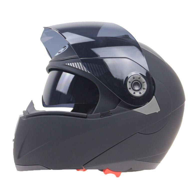 Double lens anti-fog face helmet - IVOIRART.COM