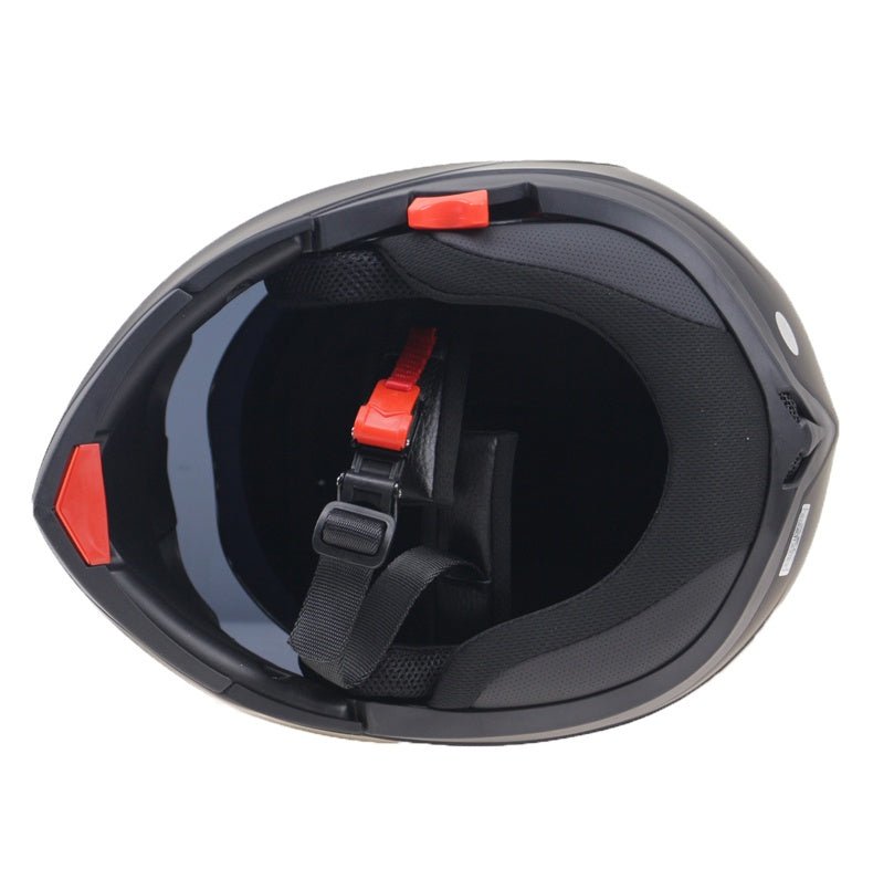 Double lens anti-fog face helmet - IVOIRART.COM