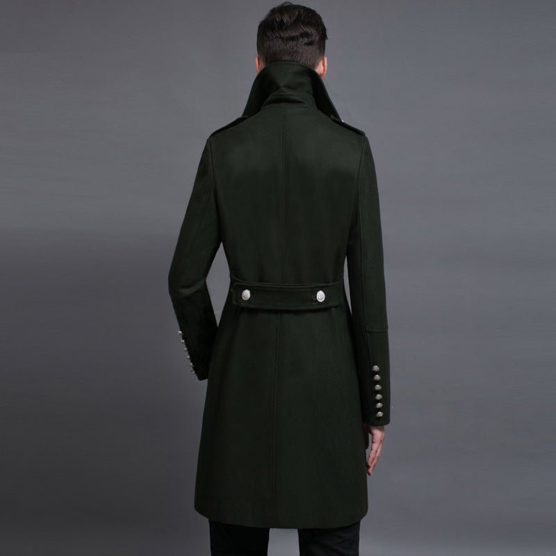Double-row Retro Woolen Coat Man - IVOIRART.COM