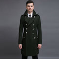 Double-row Retro Woolen Coat Man - IVOIRART.COM