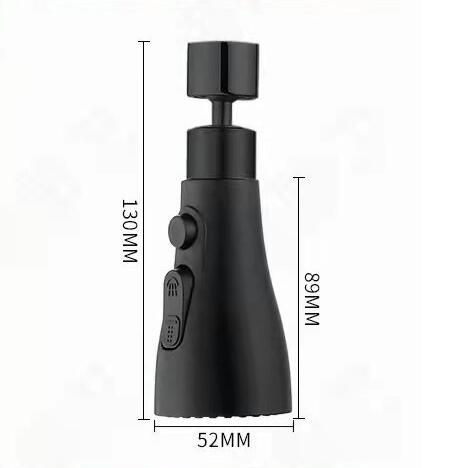 Douchette de robinet universelle sous pression anti-éclaboussures, rotation 360°, adaptateur économiseur d'eau à trois vitesses - IVOIRART.COM