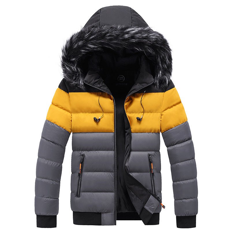 Doudounes à empiècements avec capuche pour un style urbain et décontracté confortable - IVOIRART.COM