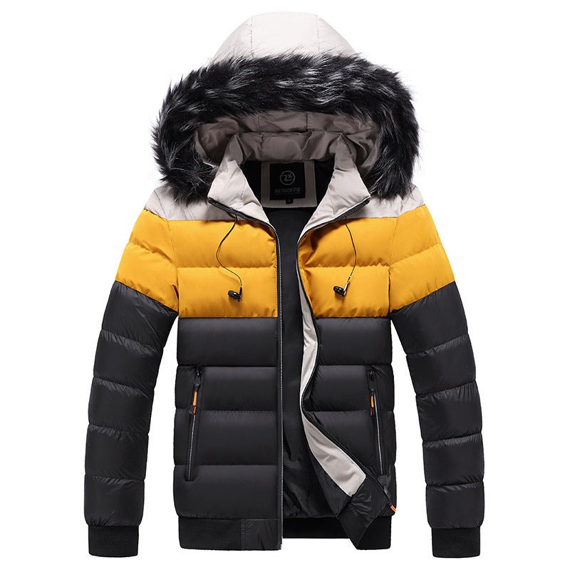 Doudounes à empiècements avec capuche pour un style urbain et décontracté confortable - IVOIRART.COM