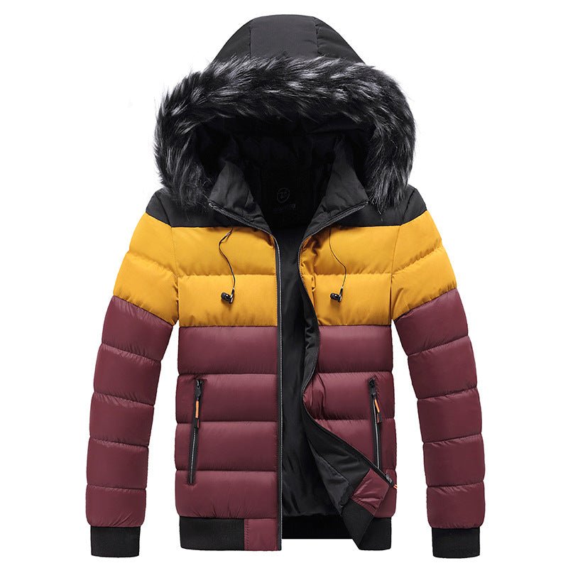 Doudounes à empiècements avec capuche pour un style urbain et décontracté confortable - IVOIRART.COM