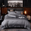 Drap en coton Pure Color Suite - Drap plat en satin réactif pour lit 1,5 m grand - IVOIRART.COM