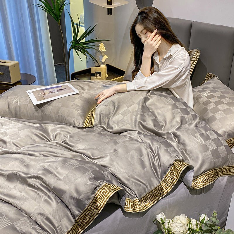 Draps en coton - soie : Drap - housse et housse de couette de luxe pour lit - IVOIRART.COM
