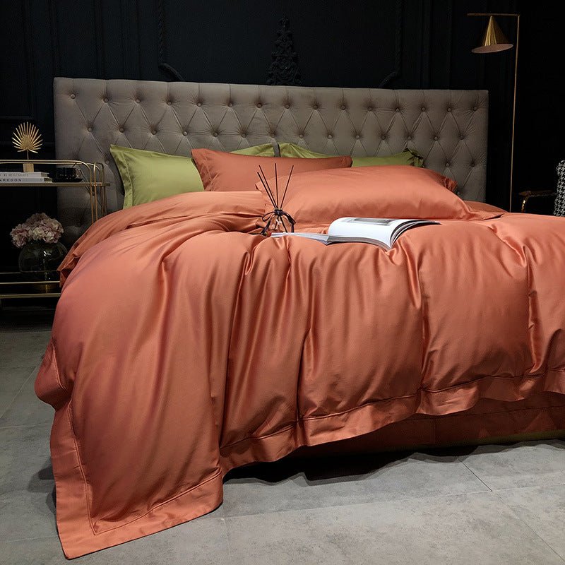 Draps matelassés en pur coton 4 pièces — Doux, respirant, style Nordique blanc - IVOIRART.COM