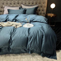 Draps matelassés en pur coton 4 pièces — Doux, respirant, style Nordique blanc - IVOIRART.COM