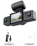 Driving Recorder 3-inch HD 1080p Front And Rear Left - IVOIRART.COM