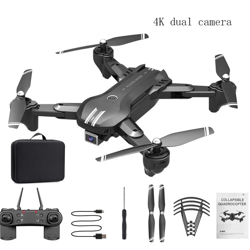 Drone Aérien Pliable 4K à Double Objectif avec Fonction de Changement Rapide - IVOIRART.COM