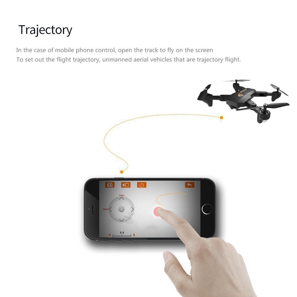 Drone aérien pliable à hauteur fixe - maniabilité avancée et design compact - IVOIRART.COM