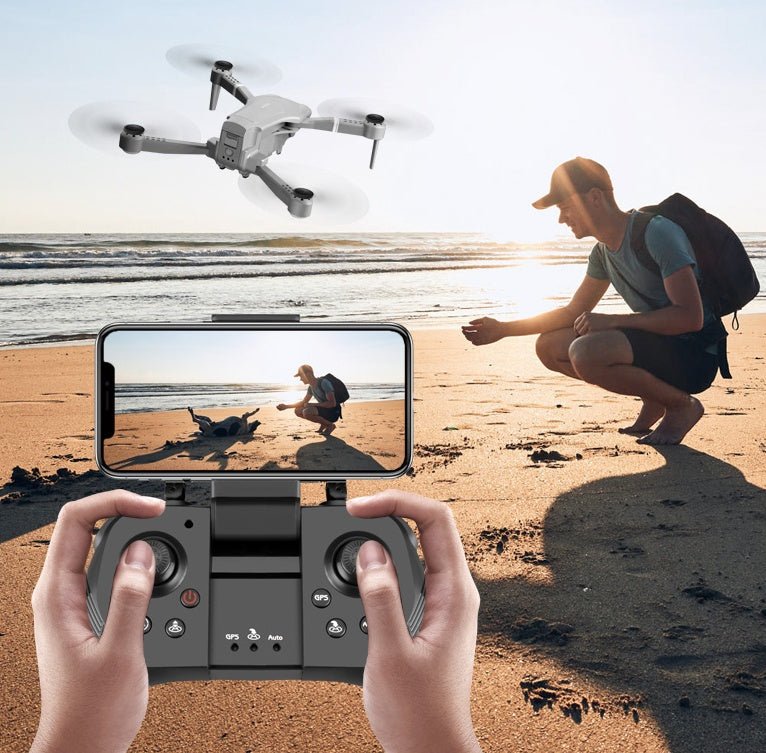 Drone pliable avec caméra UHD 4K, positionnement GPS, vol intelligent et batterie 7,4V 1800mAh - IVOIRART.COM