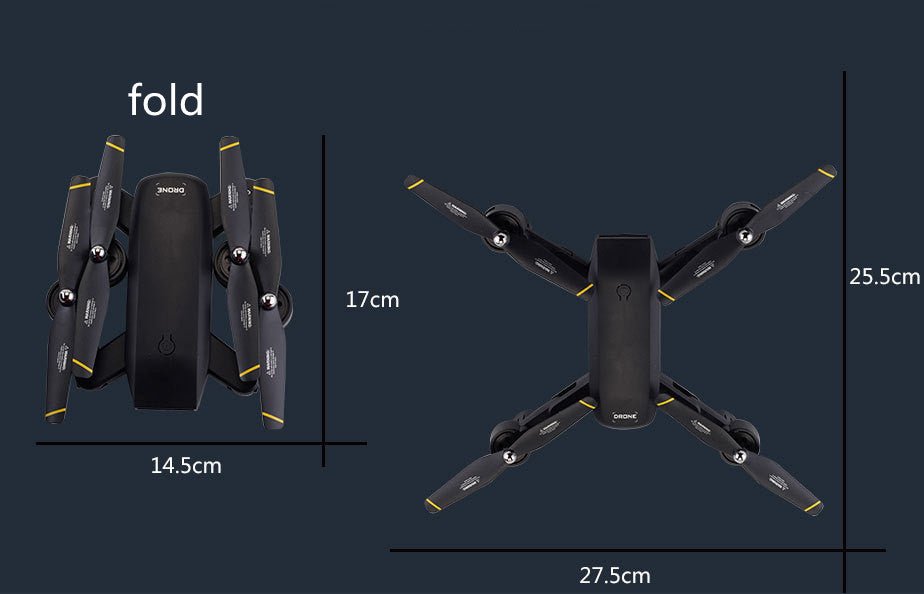 Drone pliable DM107S double caméra 4K HD, positionnement Optical Flow, 6 axes v1 - IVOIRART.COM