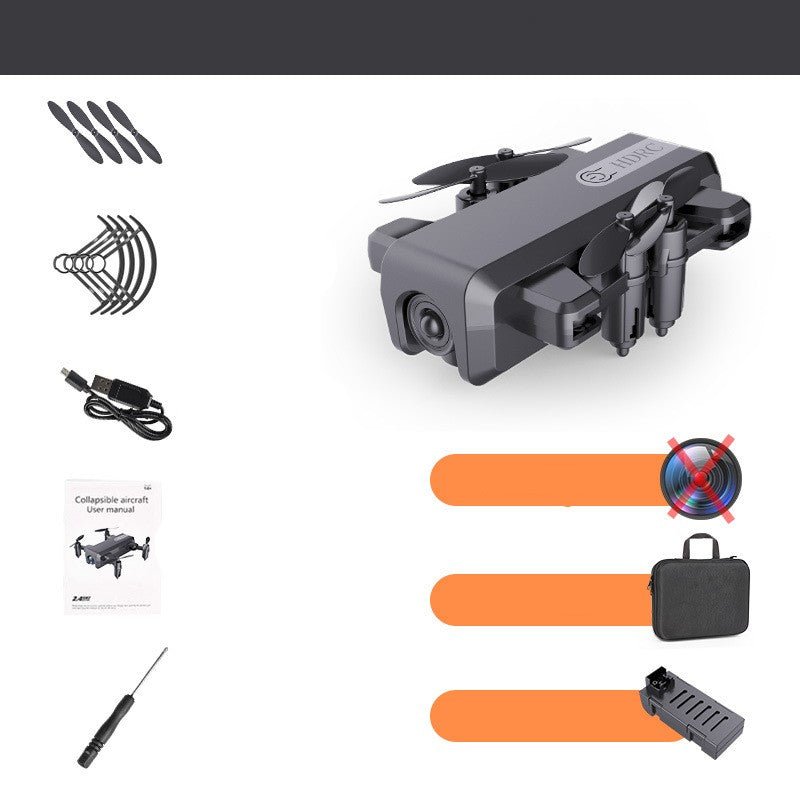 Drone pliable miniature noir, blanc, rouge pour photographie aérienne, H2, 6 canaux - IVOIRART.COM