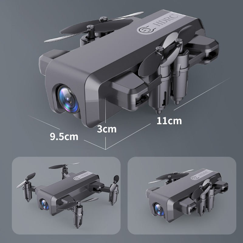Drone pliable miniature noir, blanc, rouge pour photographie aérienne, H2, 6 canaux - IVOIRART.COM