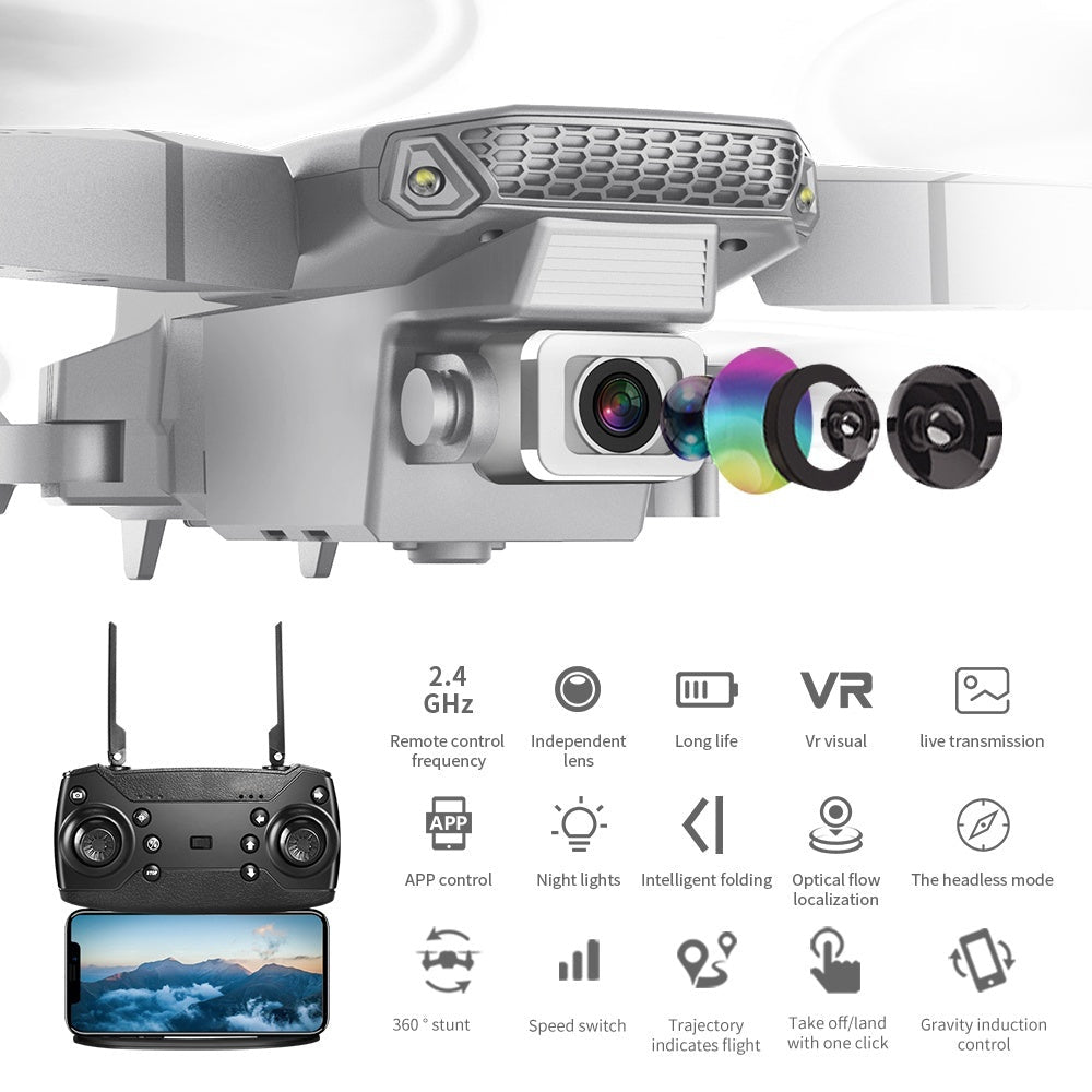 Drone pliable quadripale avec télécommande pour photographie aérienne 4K HD - IVOIRART.COM