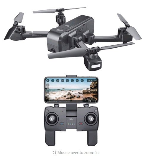 Drone quadricoptère pliable avec caméra FPV 1080p, GPS et mode Suivez-moi - IVOIRART.COM