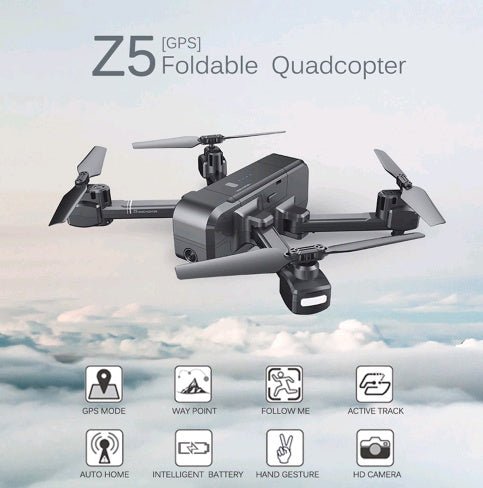 Drone quadricoptère pliable avec caméra FPV 1080p, GPS et mode Suivez-moi - IVOIRART.COM