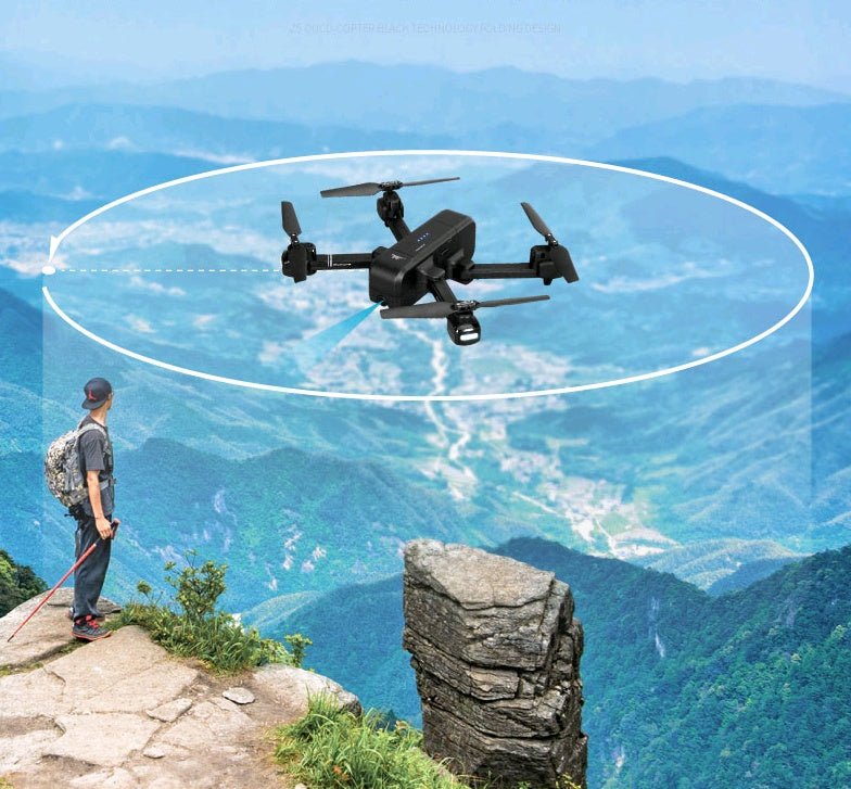 Drone quadricoptère pliable avec caméra FPV 1080p, GPS et mode Suivez-moi - IVOIRART.COM