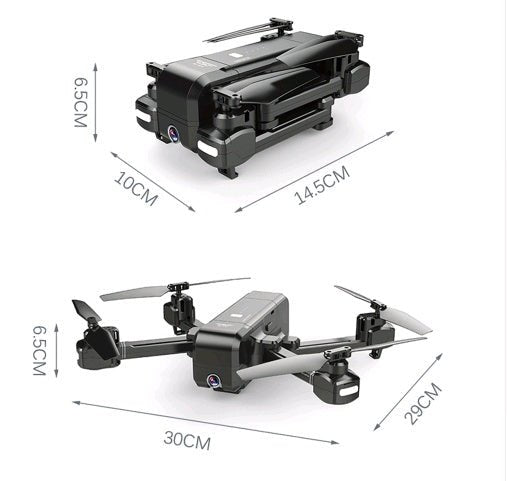 Drone quadricoptère pliable avec caméra FPV 1080p, GPS et mode Suivez-moi - IVOIRART.COM
