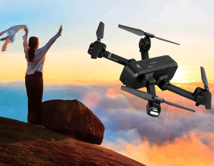 Drone quadricoptère pliable avec caméra FPV 1080p, GPS et mode Suivez-moi - IVOIRART.COM