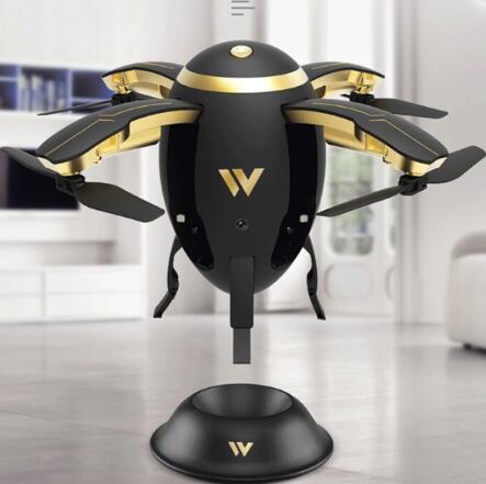 Drone Quadrirotor Sans Fil Transformable en Forme d’Œuf avec Capteur G et Télécommande Pliable W5 - IVOIRART.COM