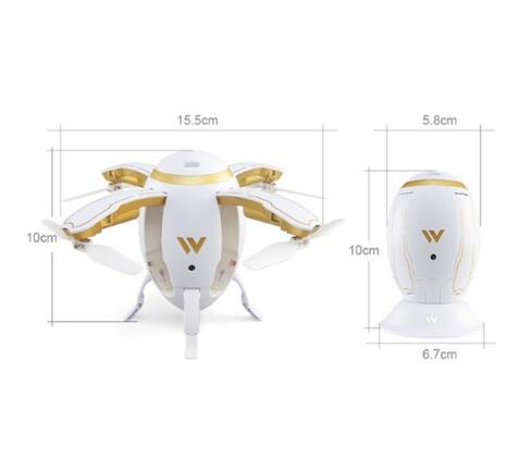 Drone Quadrirotor Sans Fil Transformable en Forme d’Œuf avec Capteur G et Télécommande Pliable W5 - IVOIRART.COM