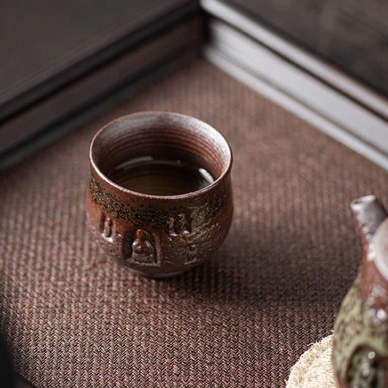 Dunhuang Cultural And Creative Chinese Retro Firewood Handmade Kung Fu Tea Cup - IVOIRART.COM