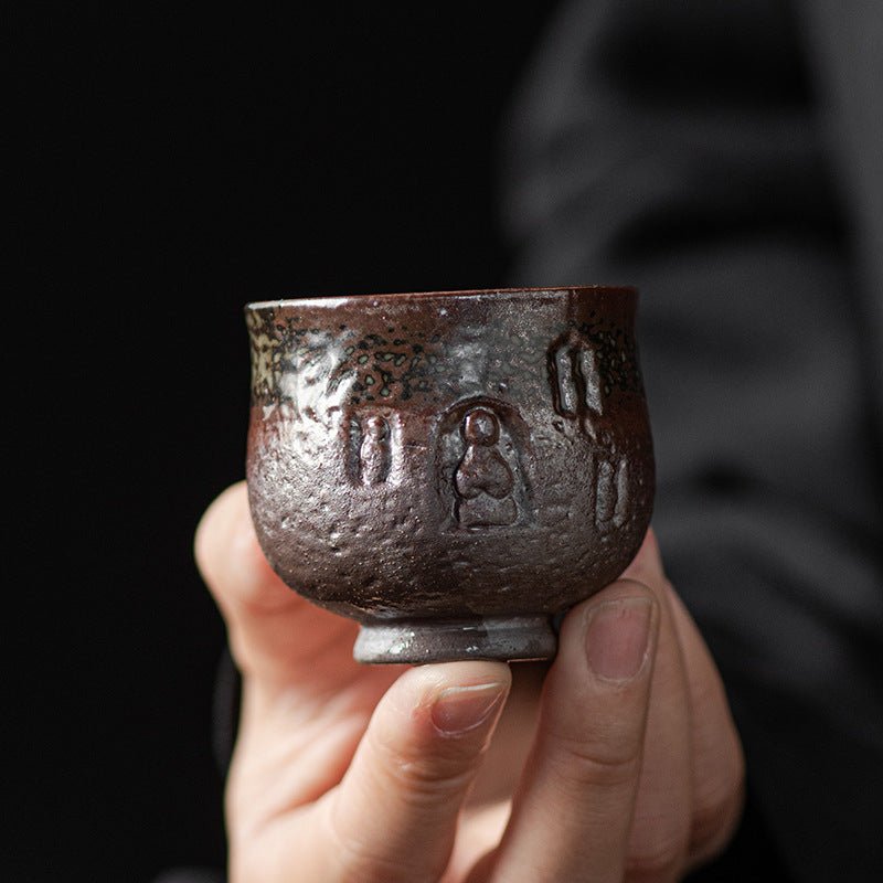 Dunhuang Cultural And Creative Chinese Retro Firewood Handmade Kung Fu Tea Cup - IVOIRART.COM